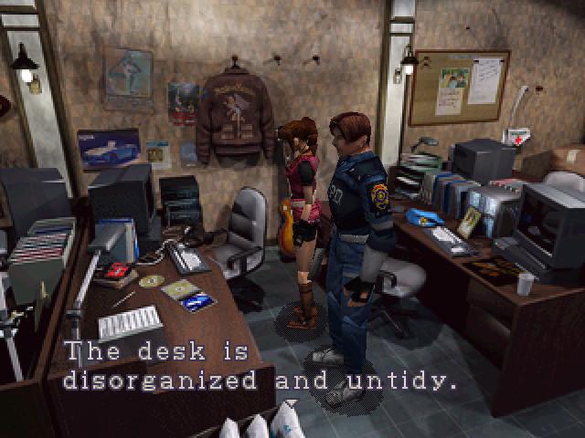 I've actually got a pretty tidy desk. resident evil 2